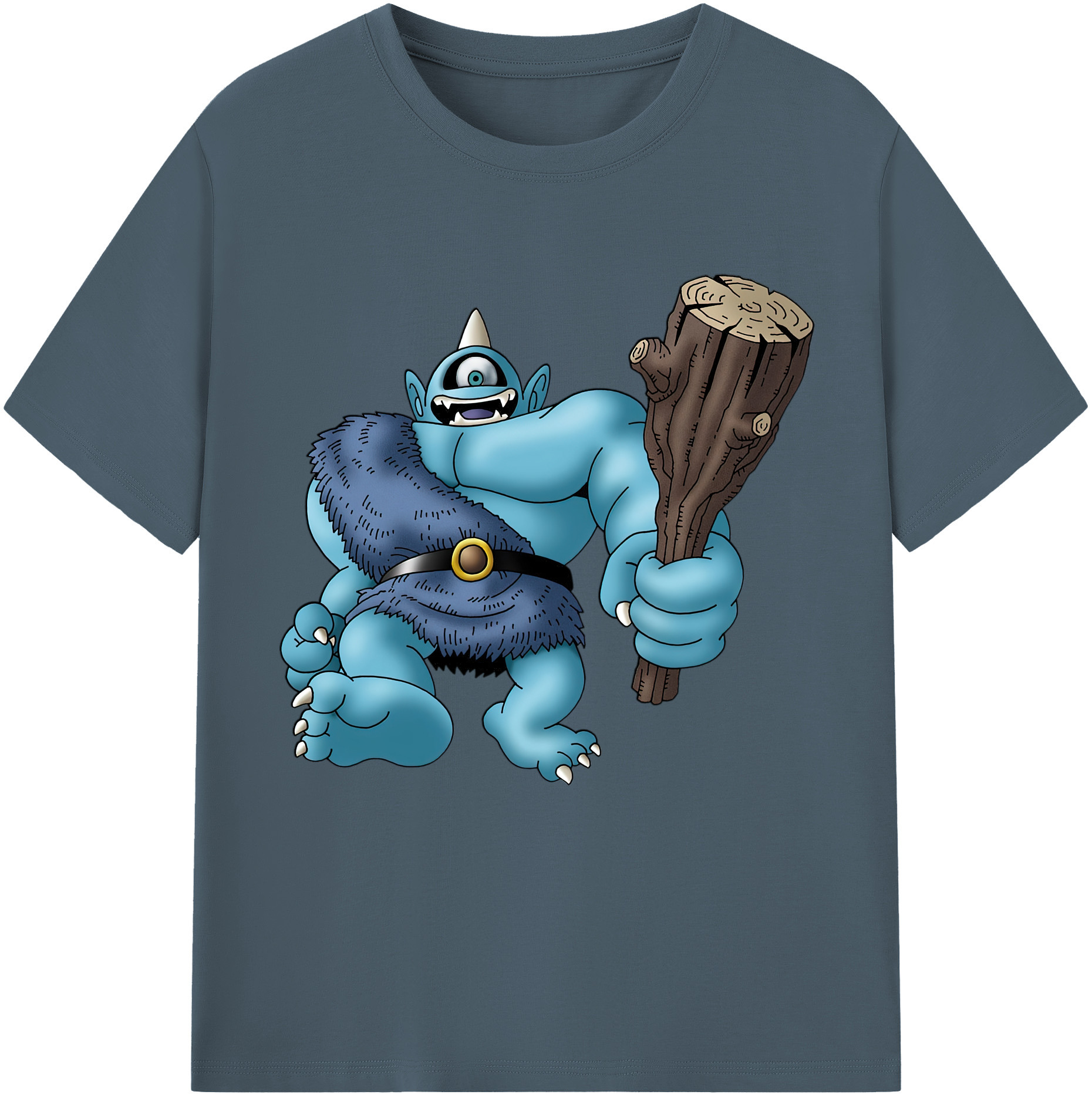 （画像用） ドラゴンクエスト Doragon Kuesuto Dragon Quest 綿100％半袖Tシャツ（フロントプリント）